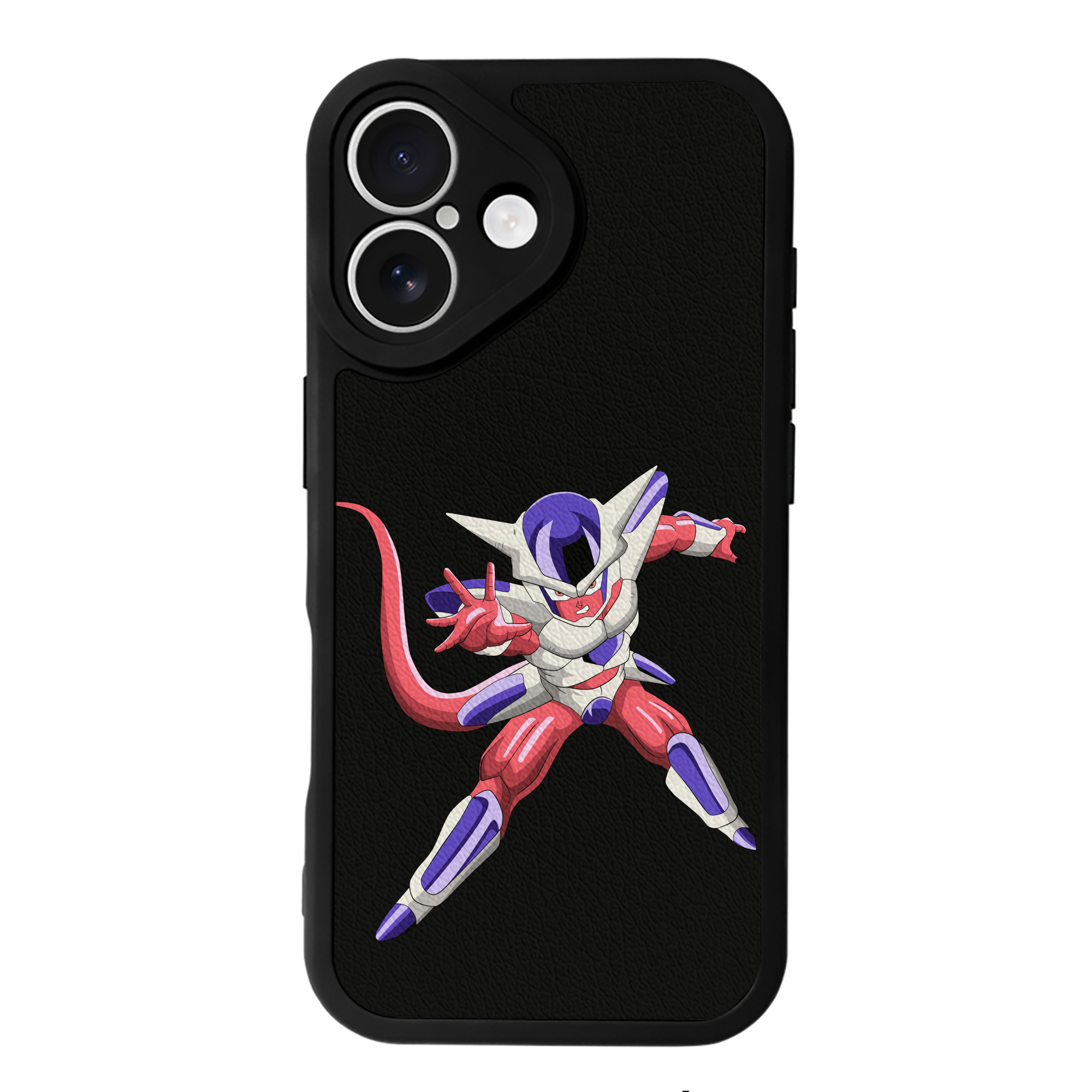 （画像用） ドラゴンボール フリーザ DRAGON BALL Frieza 【iPhone 16シリーズ対応】シリコンスマホケース（レザー調） 材質：シリコン